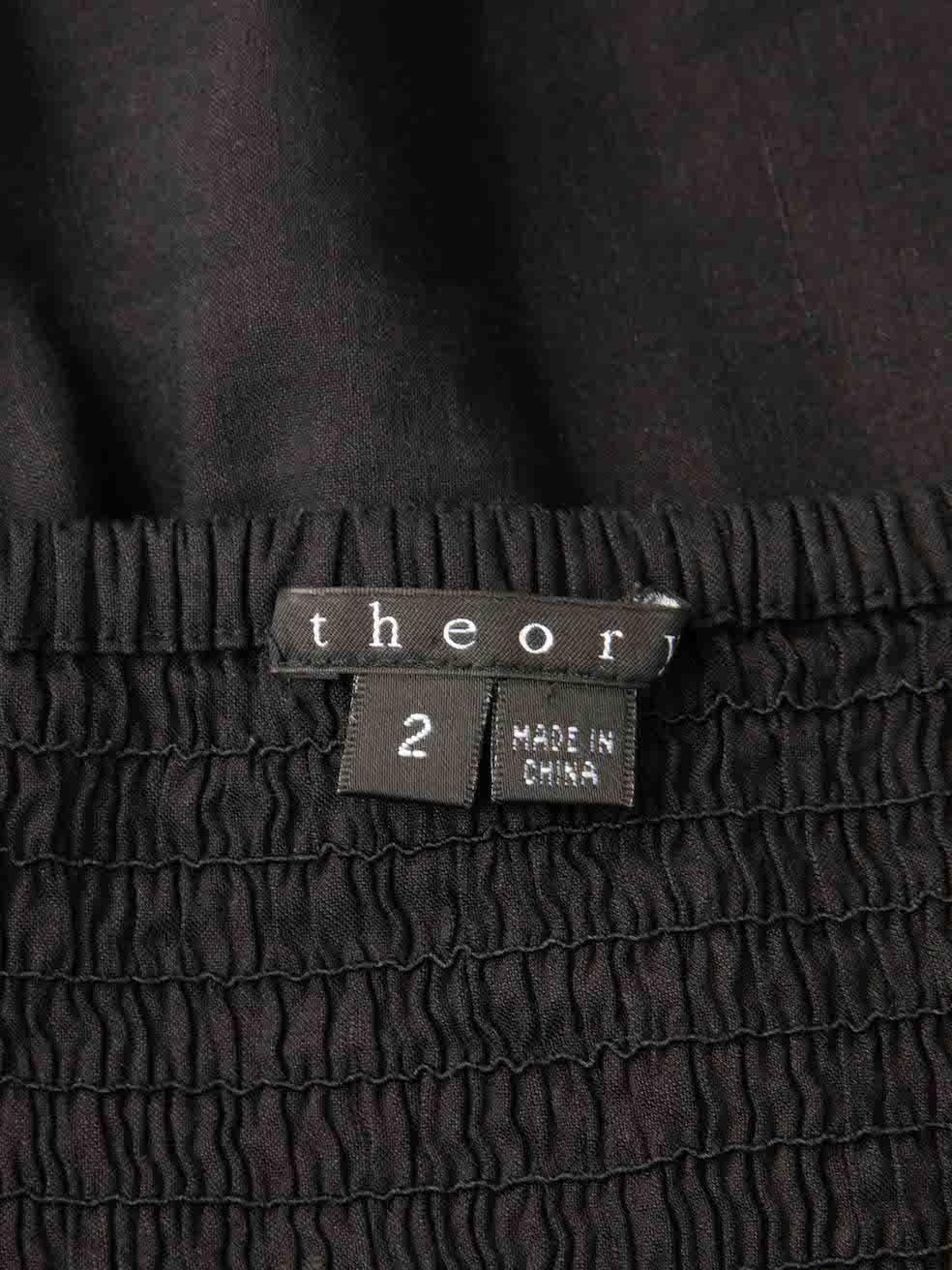 Women's Theory Black Front Zip Sleeveless Mini Dress Size XS For Sale