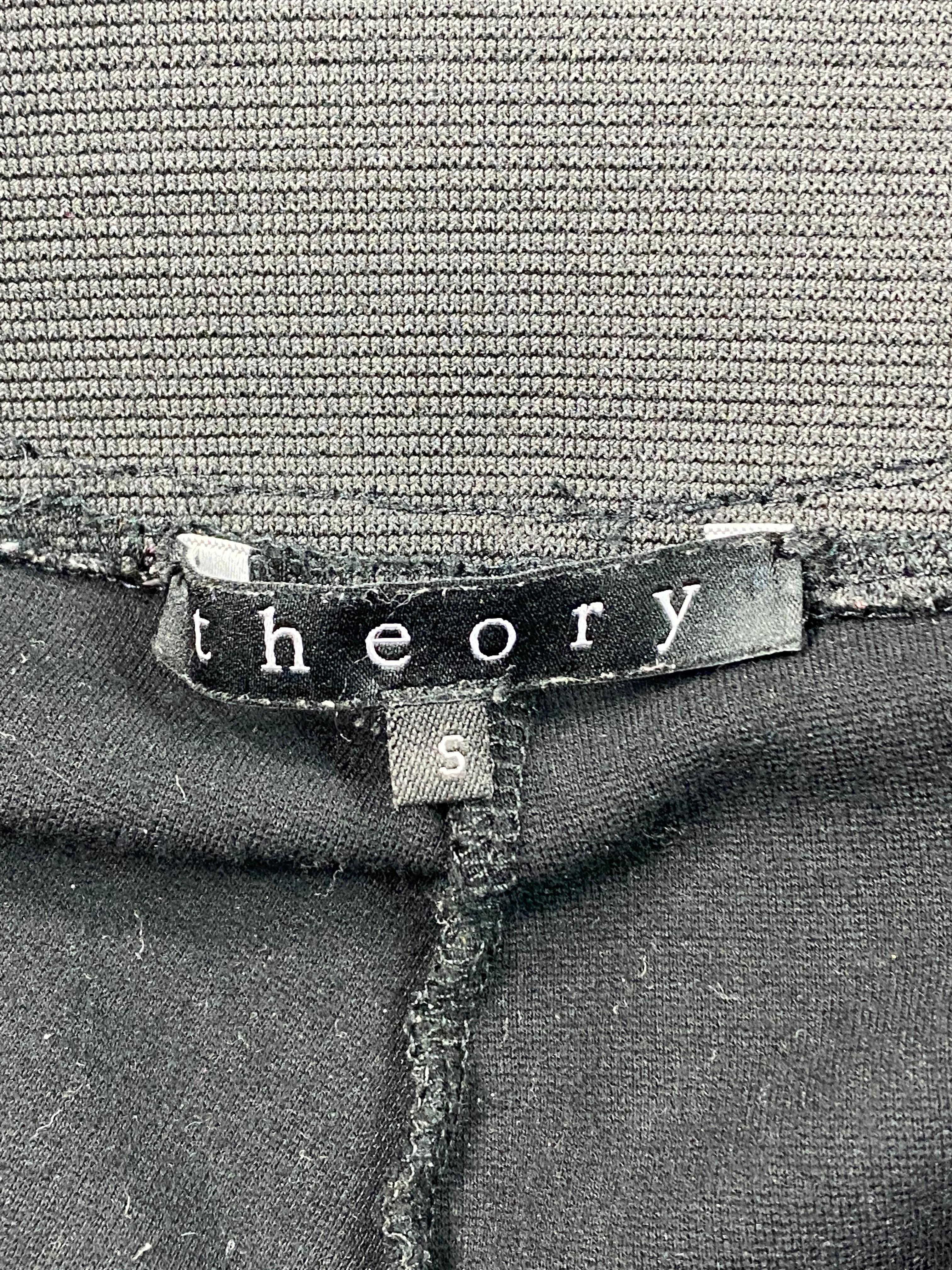 Theory Black Leggings Pants, Size Small In Good Condition For Sale In Beverly Hills, CA