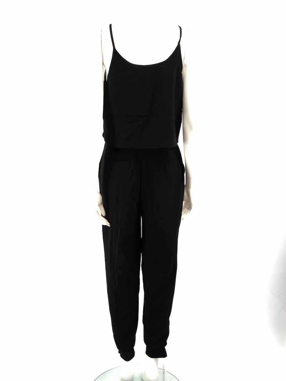 Theory Black Sleeveless Wrap Jumpsuit Size XXXS In New Condition For Sale In London, GB