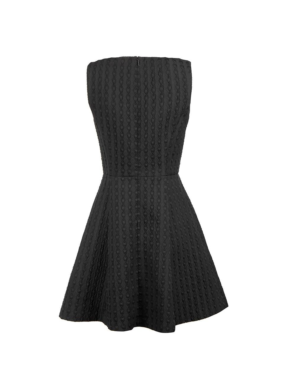 Theory Black Textured Sleeveless Dress Size S In Good Condition For Sale In London, GB