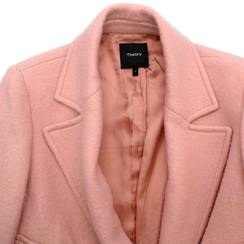 theory pink coat
