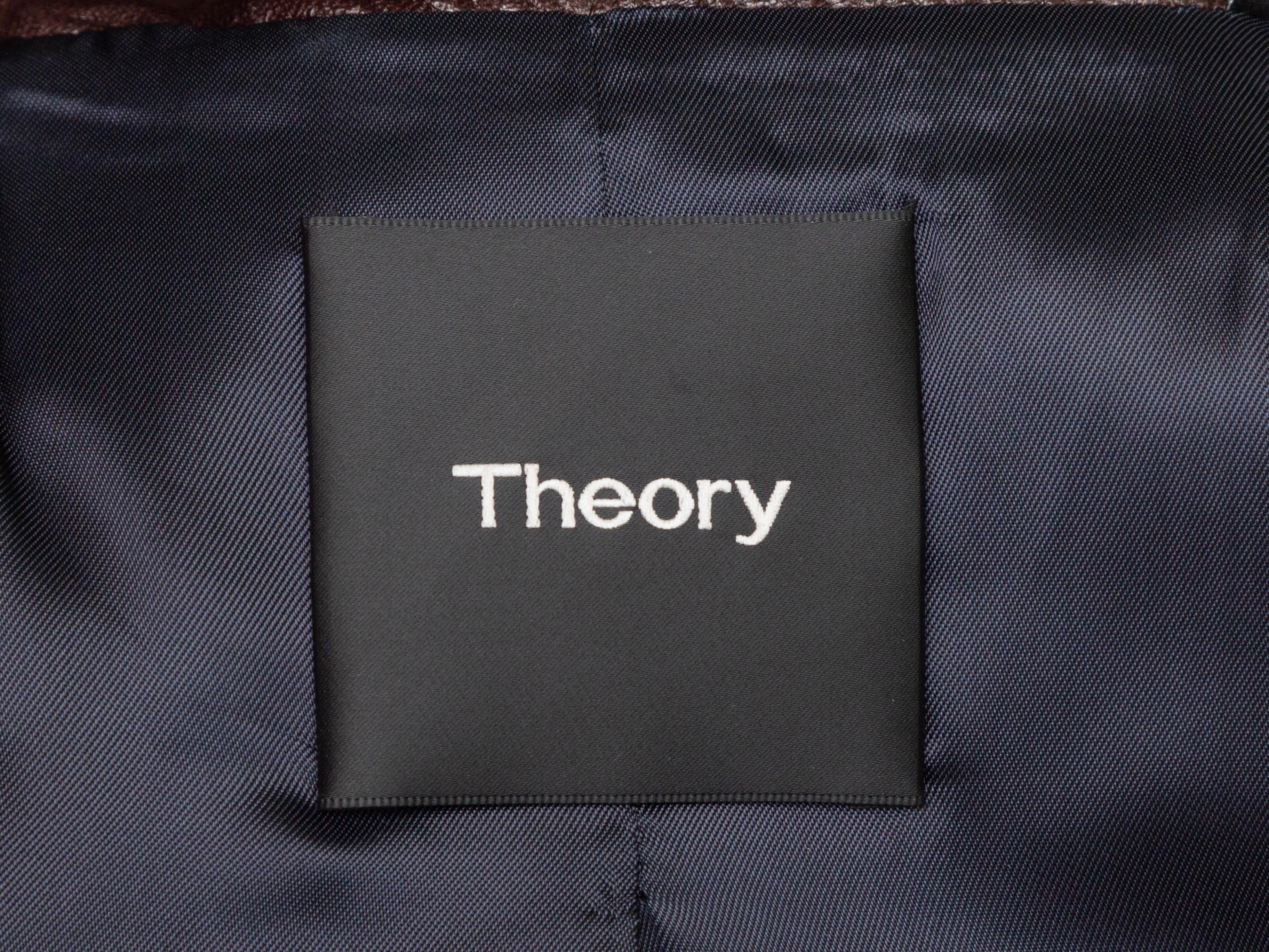 theory leather coat