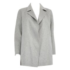Theory Cappotto grigio in cashmere aperto sul davanti taglia S