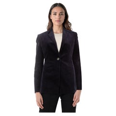 Theory Navy Corduroy Single Breast Blazer Size S
