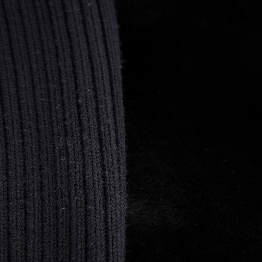 Black Theory Navy Shearling Panel Coat Size S For Sale