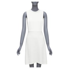 THEORY Rimlan white silky layered top A-line dress US0 XS