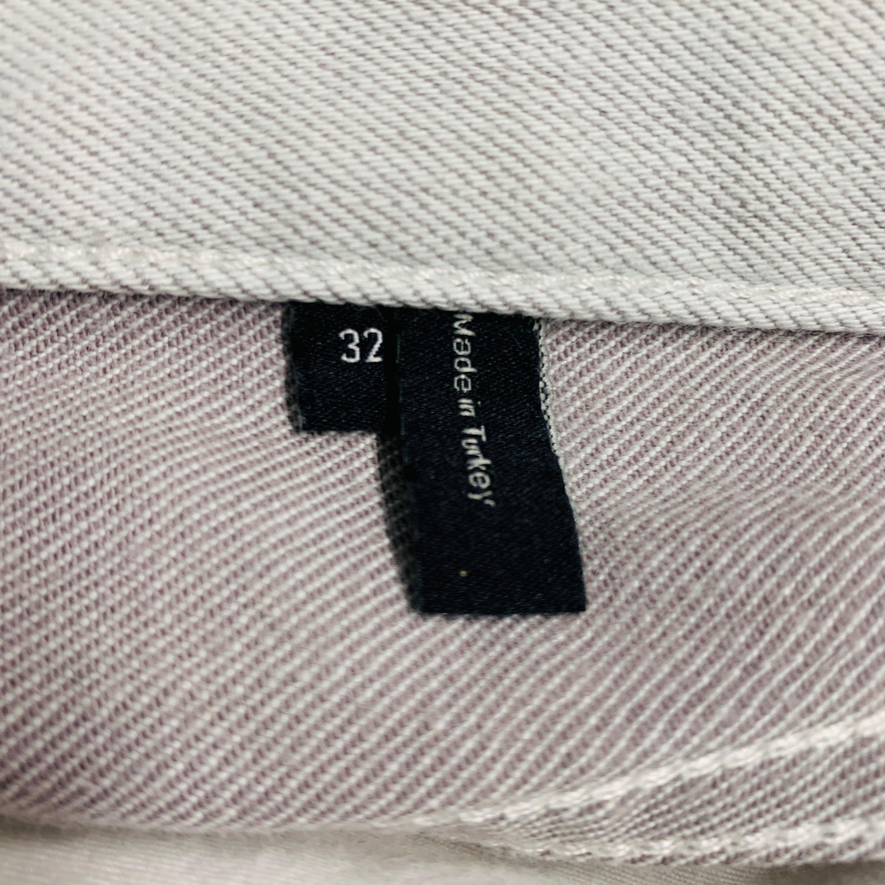 THEORY Taille 32 - Jean gris en coton mélangé à 5 poches en vente 1