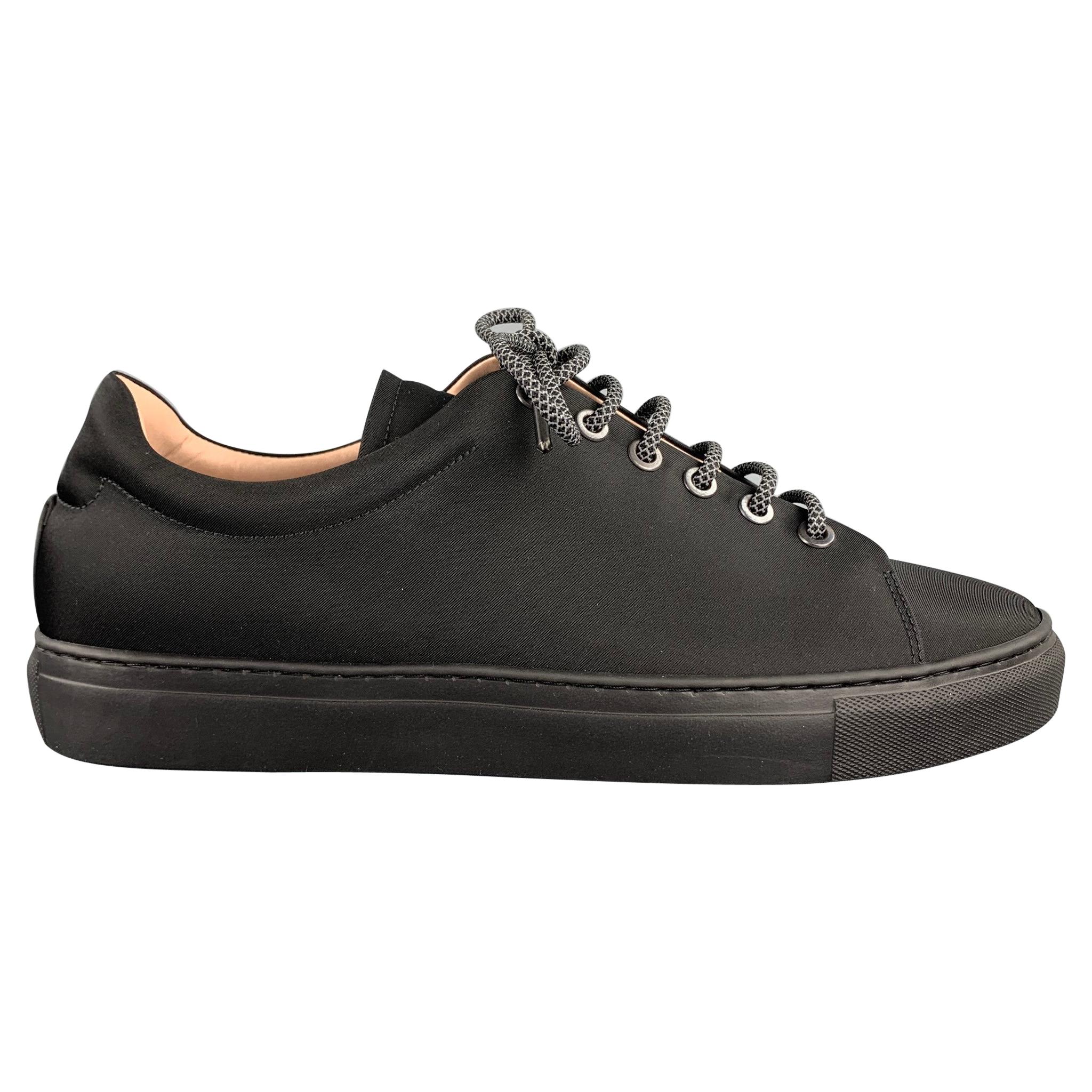 THEORY Size 8 Black Nylon Trainer Sneakers For Sale at 1stDibs