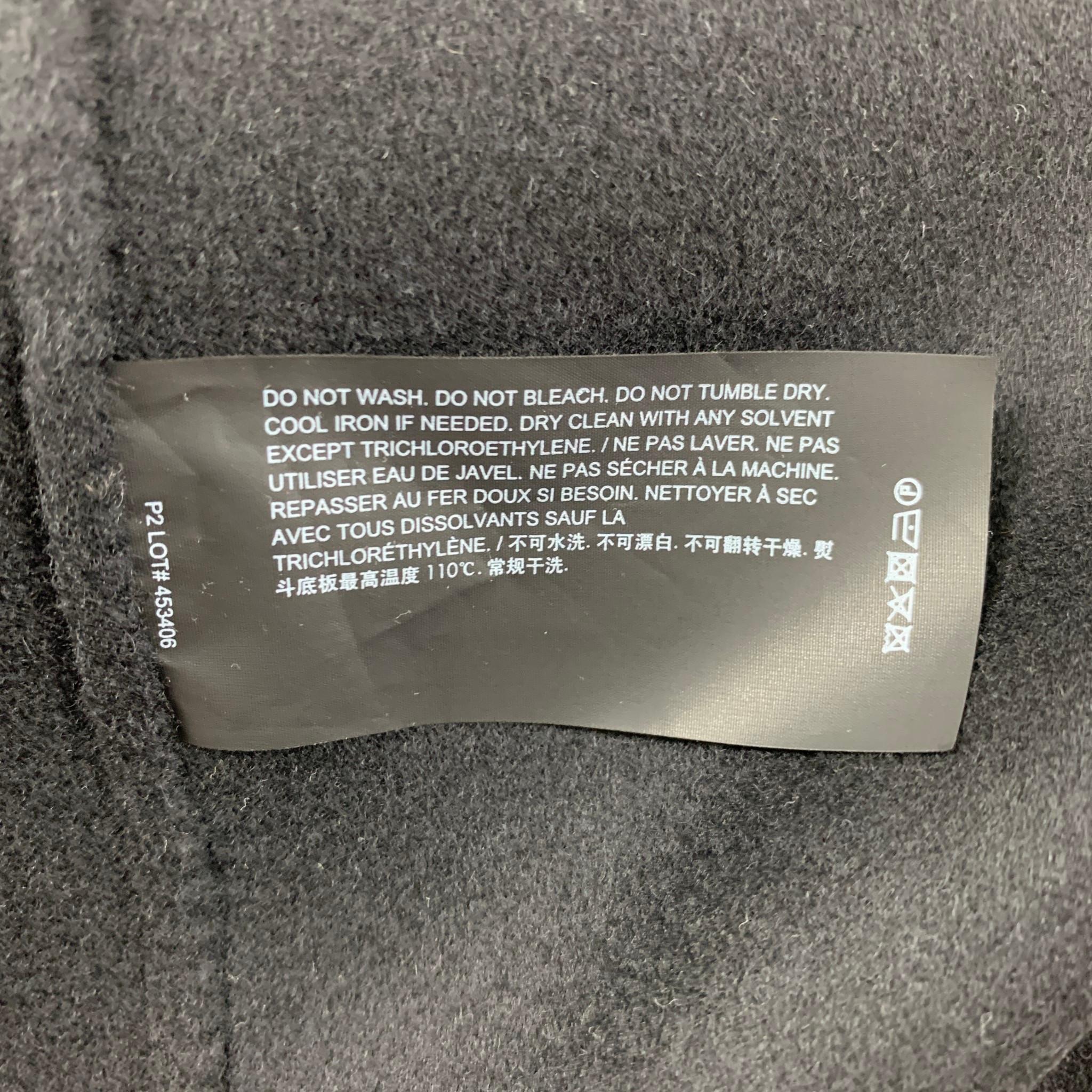 THEORY Size M Black Cashmere Wool Double Breasted Coat In New Condition In San Francisco, CA