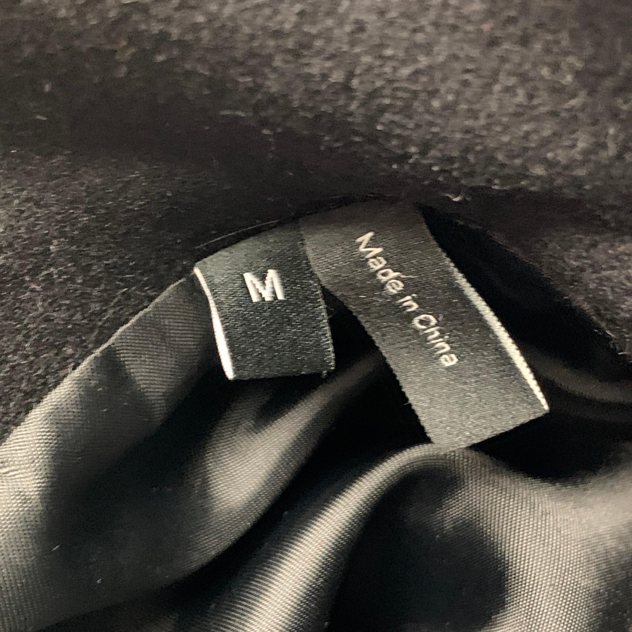 THEORY Size M Black Wool Blend Hidden Placket Coat 3