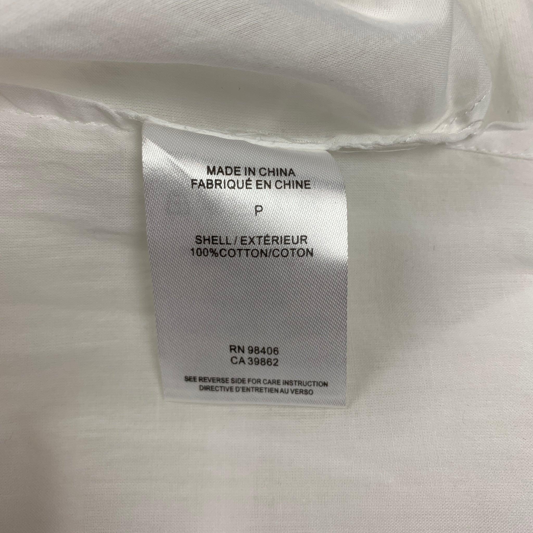 THEORY Größe S Weißes langes Hemdkleid aus Baumwolle Damen im Angebot