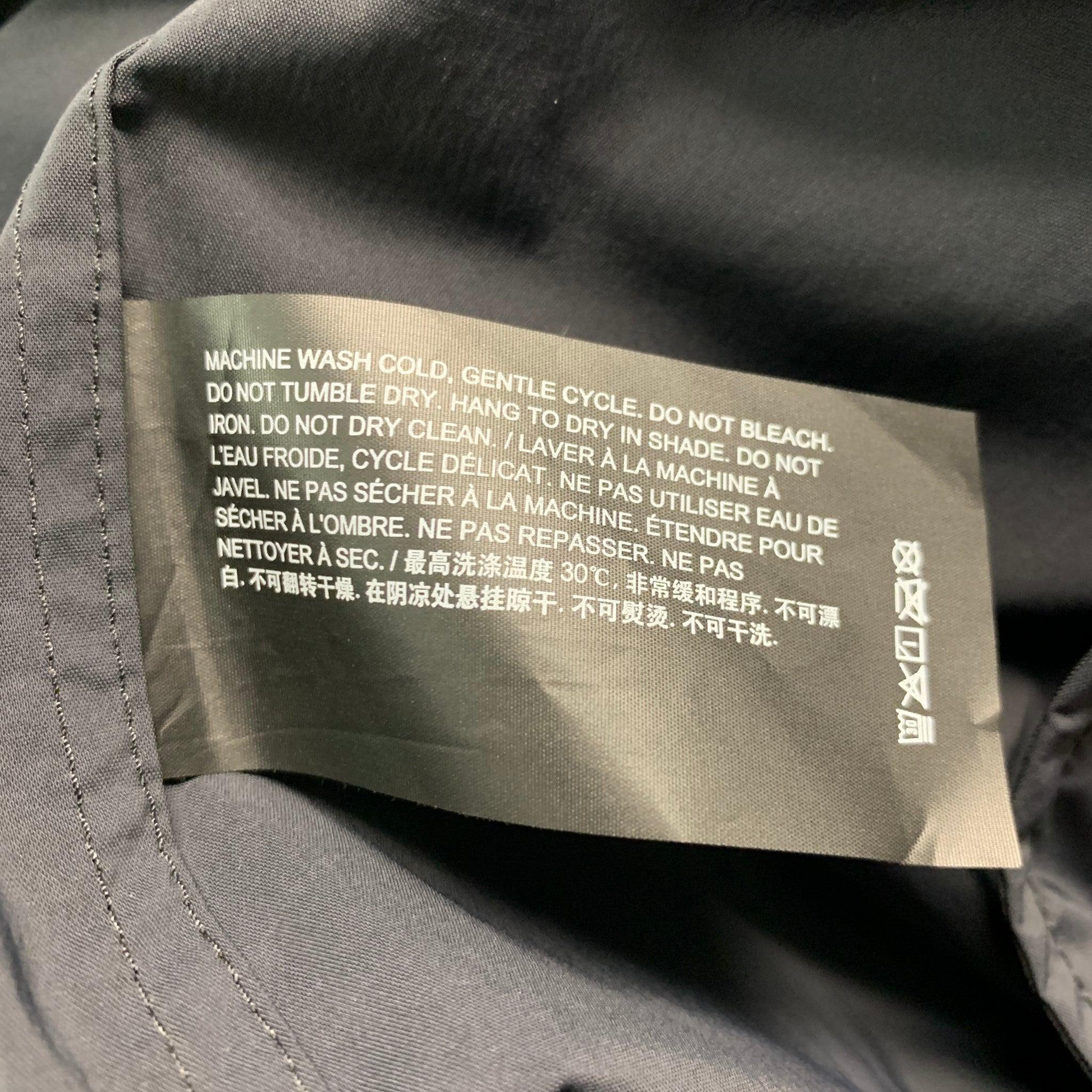THEORY Size XXL Black Nylon Elastane Windbreaker Jacket For Sale 3