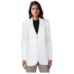 Theory Blazer bianco monopetto di media lunghezza taglia XS