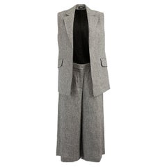 Theory Graues Set aus Culottes und Weste für Damen