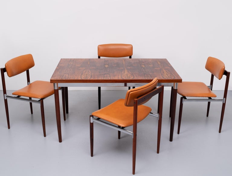 Thereca Expendable wooden Dining Table, Holland, 1970s For Sale 9