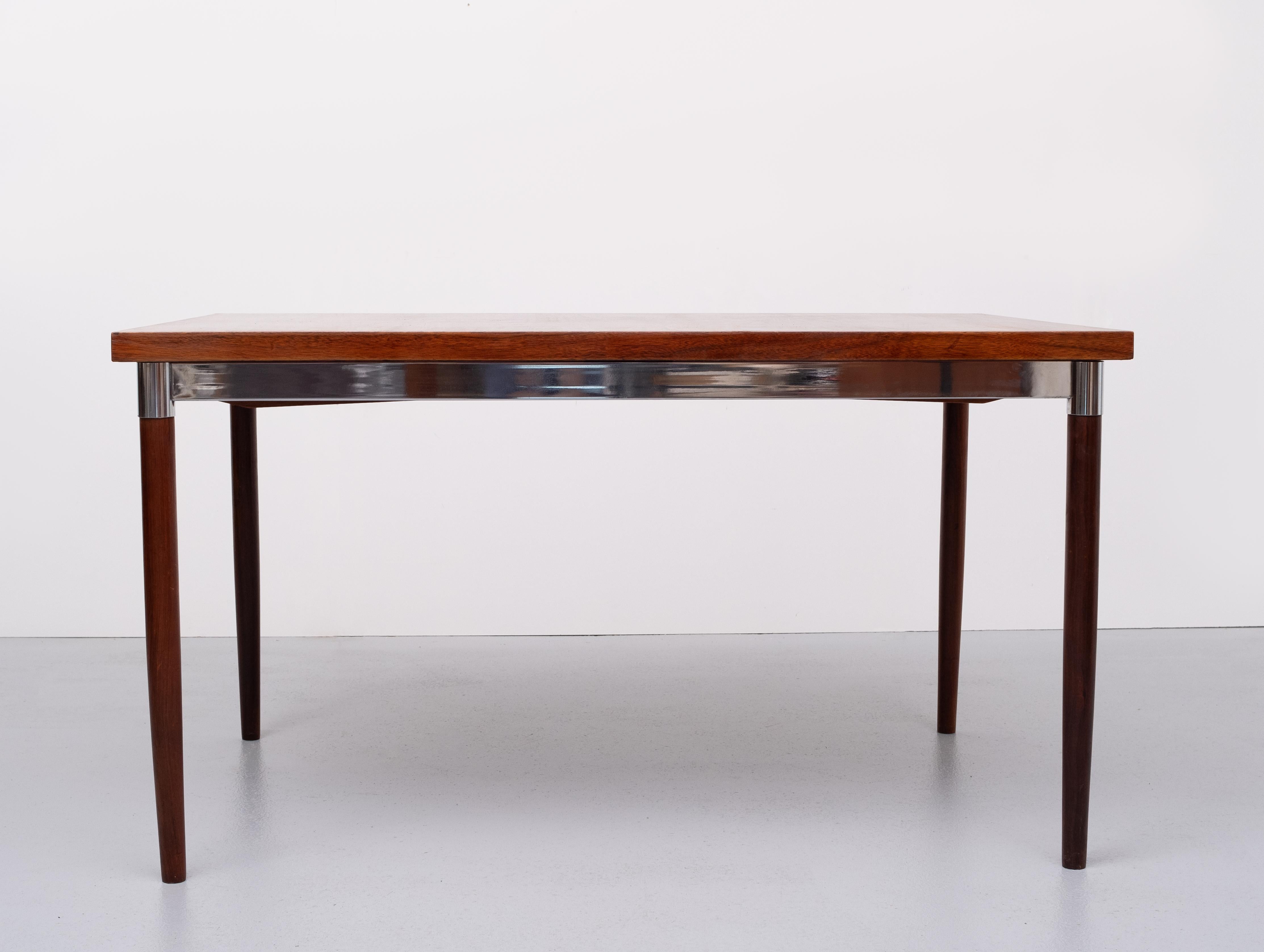 Mid-Century Modern Thereca Expendable wooden Dining Table, Holland, 1970s