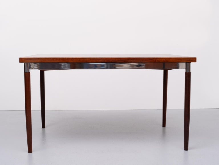 Mid-Century Modern Thereca Expendable wooden Dining Table, Holland, 1970s For Sale