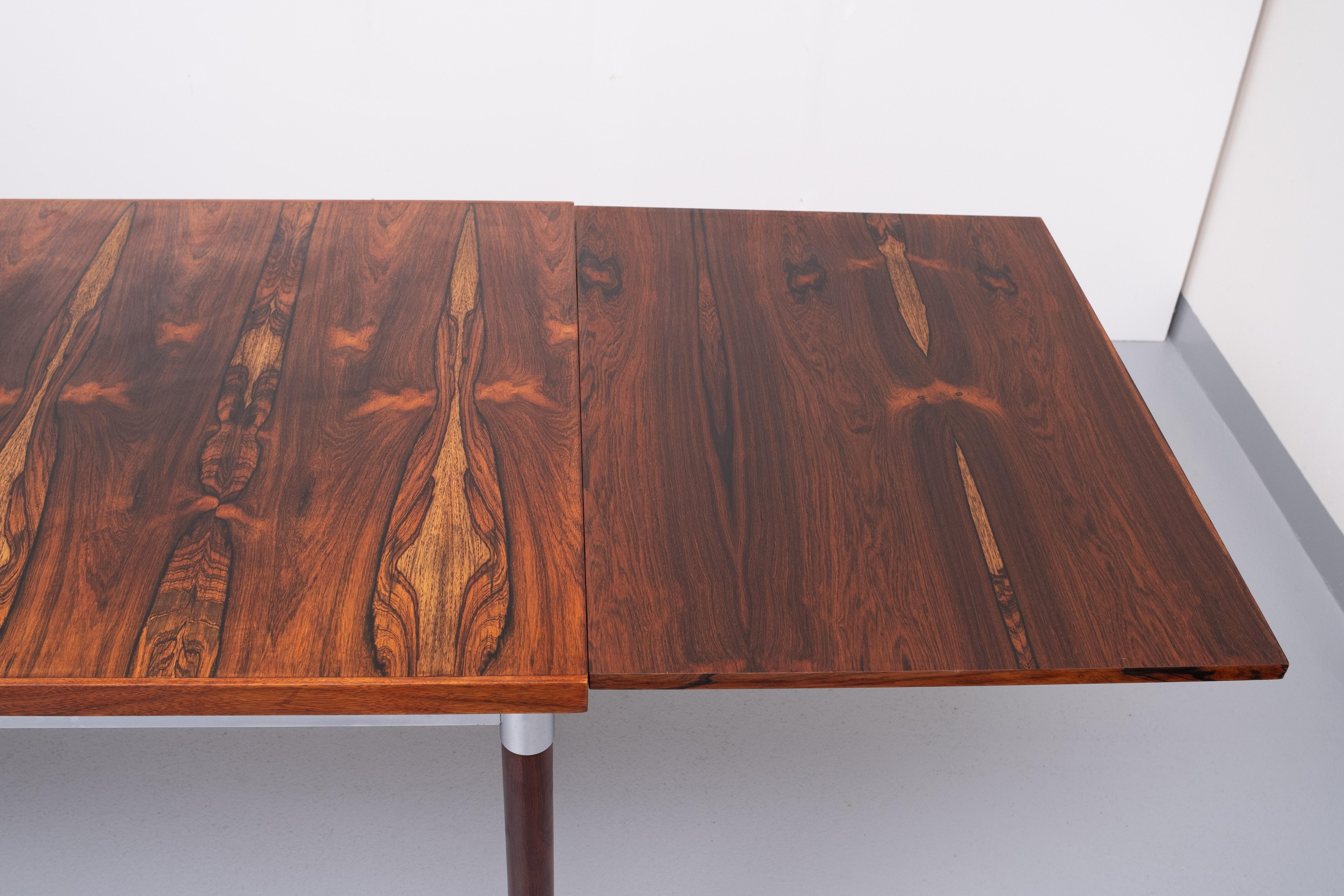 Thereca Expendable wooden Dining Table, Holland, 1970s 1