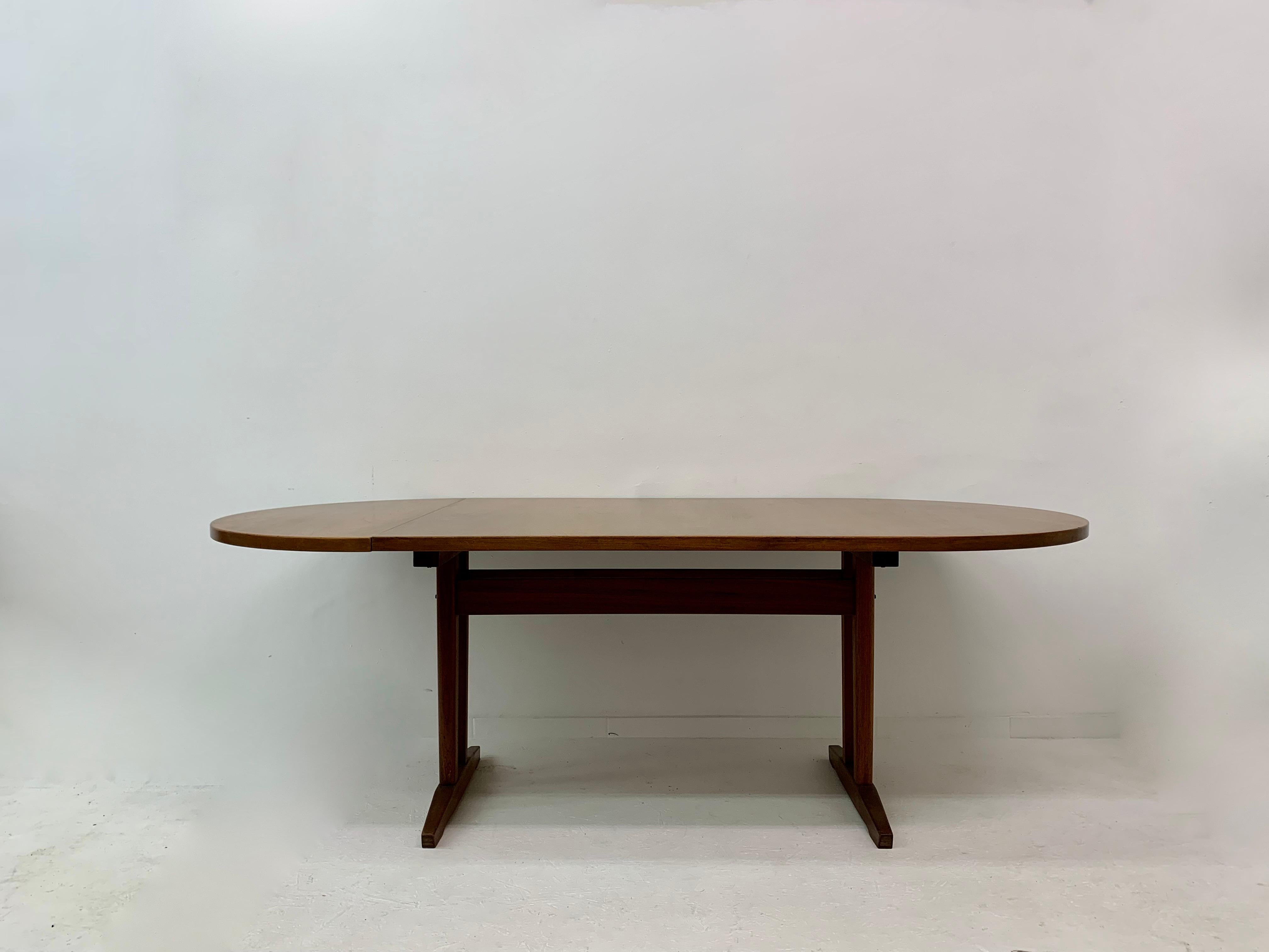 Wood Thereca Extendable Dining Table, 1960s For Sale