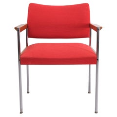 Thereca Red Fabric Armchair 1960s 