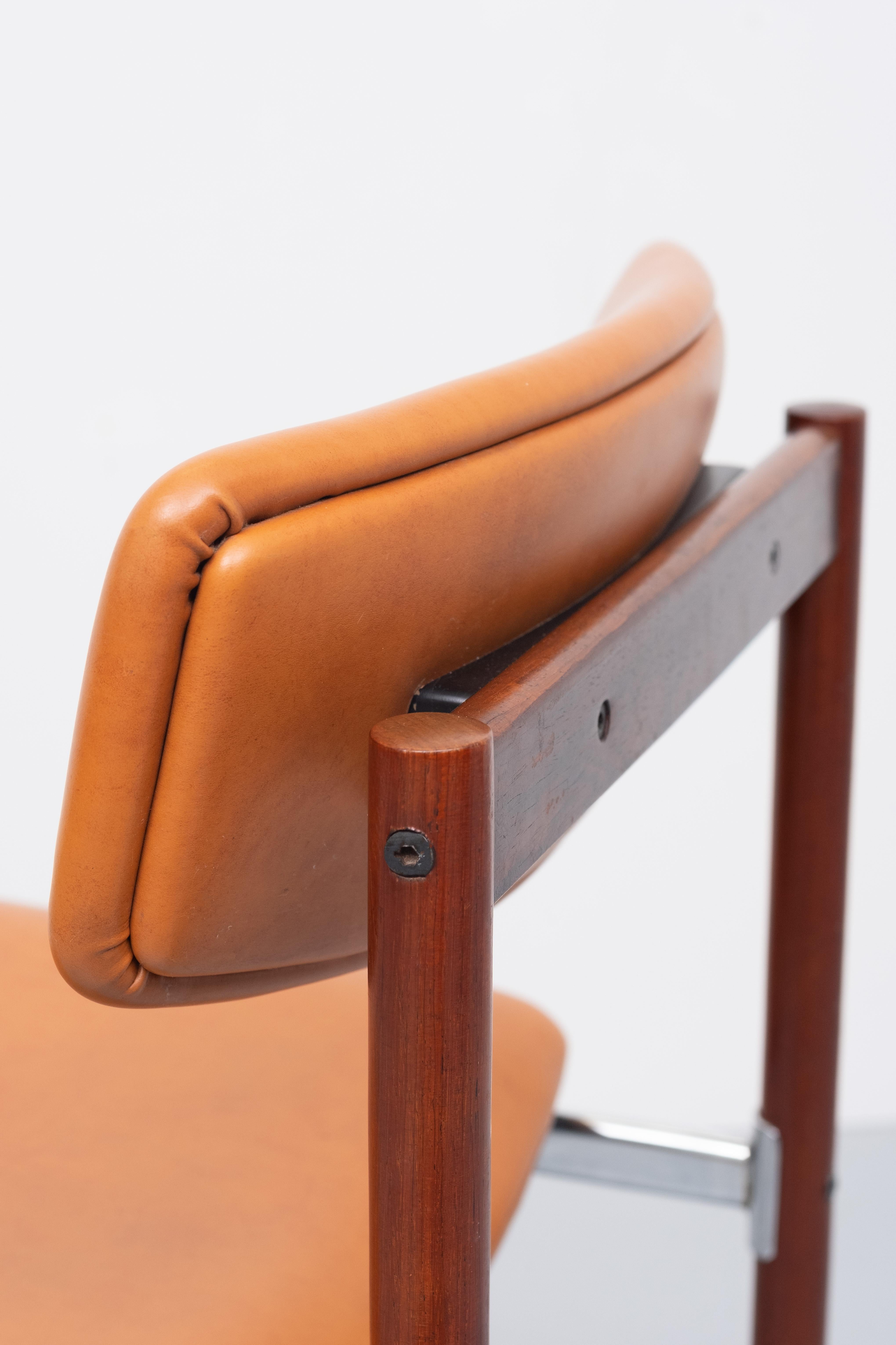 Late 20th Century Thereca wooden Dining Chairs C Denekamp