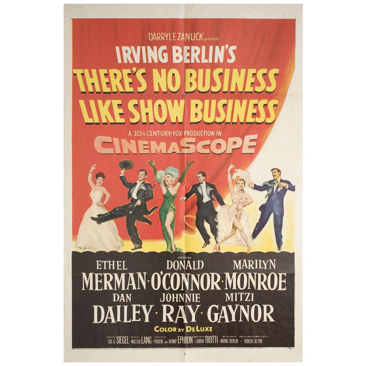 There
s No Business Like Show Business 1954 U.S. One Sheet Film Poster For Sale