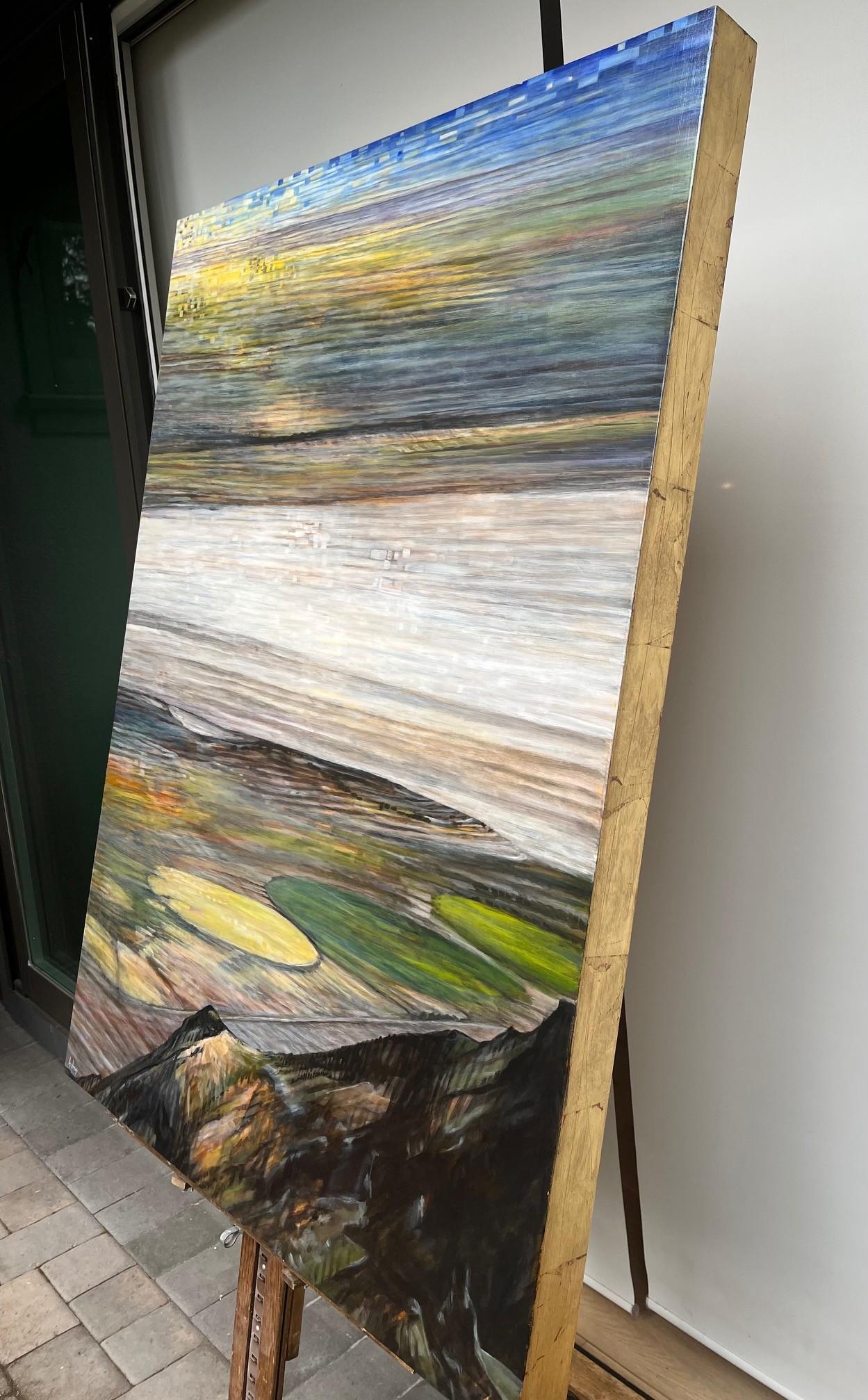 Come What May, Alvord Desert, peinture originale - Contemporain Mixed Media Art par Theresa Andreas-O'Leary