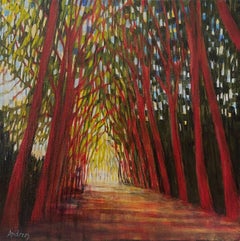 Camino iluminado, Pintura original