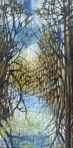 Laguna luminosa, Pintura original