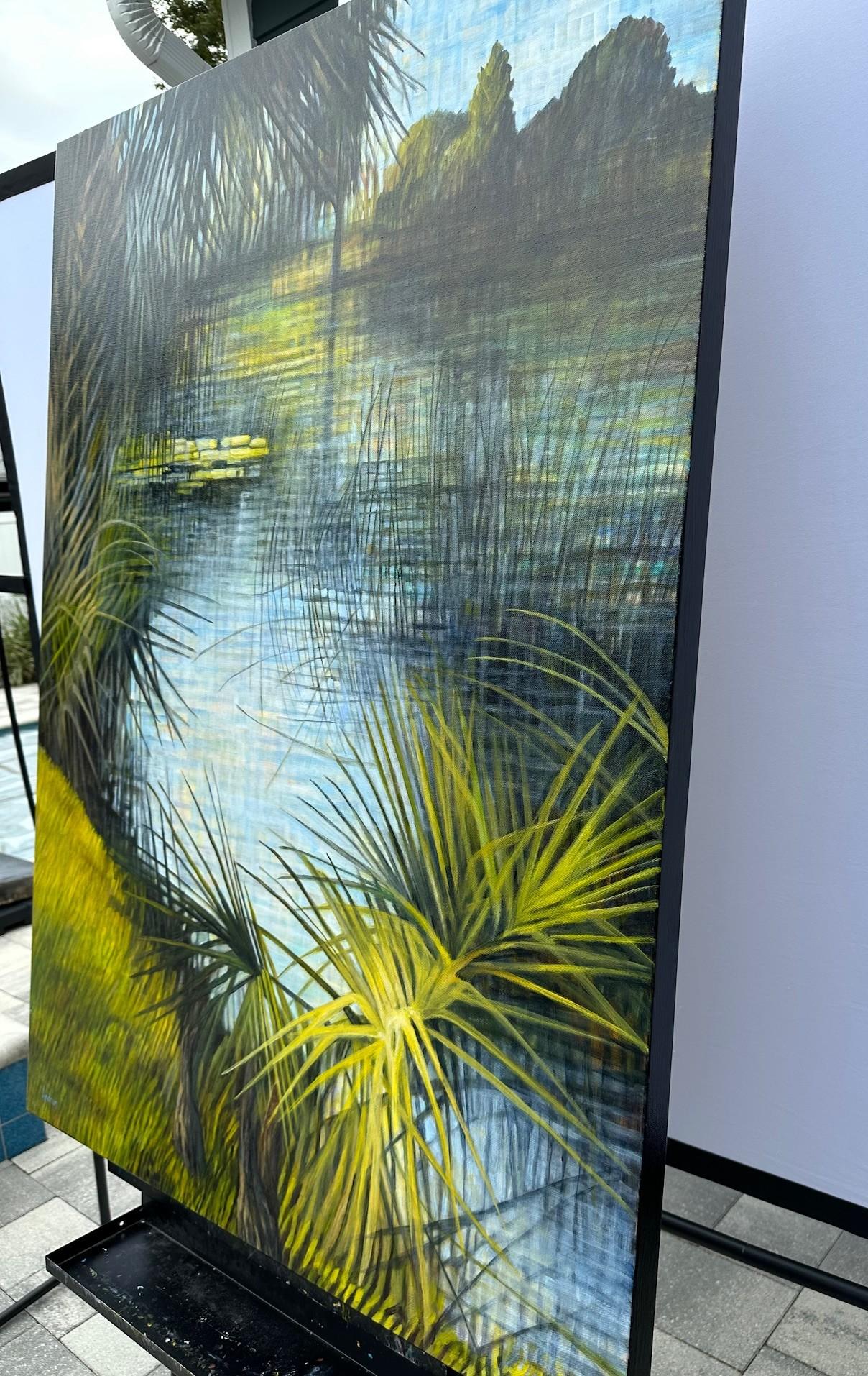 Dawn Refuge, Originalgemälde – Painting von Theresa Andreas-O'Leary