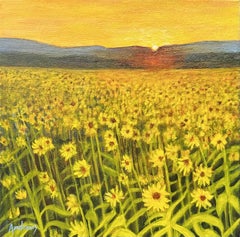 Summer Sunflowers, Original Painting