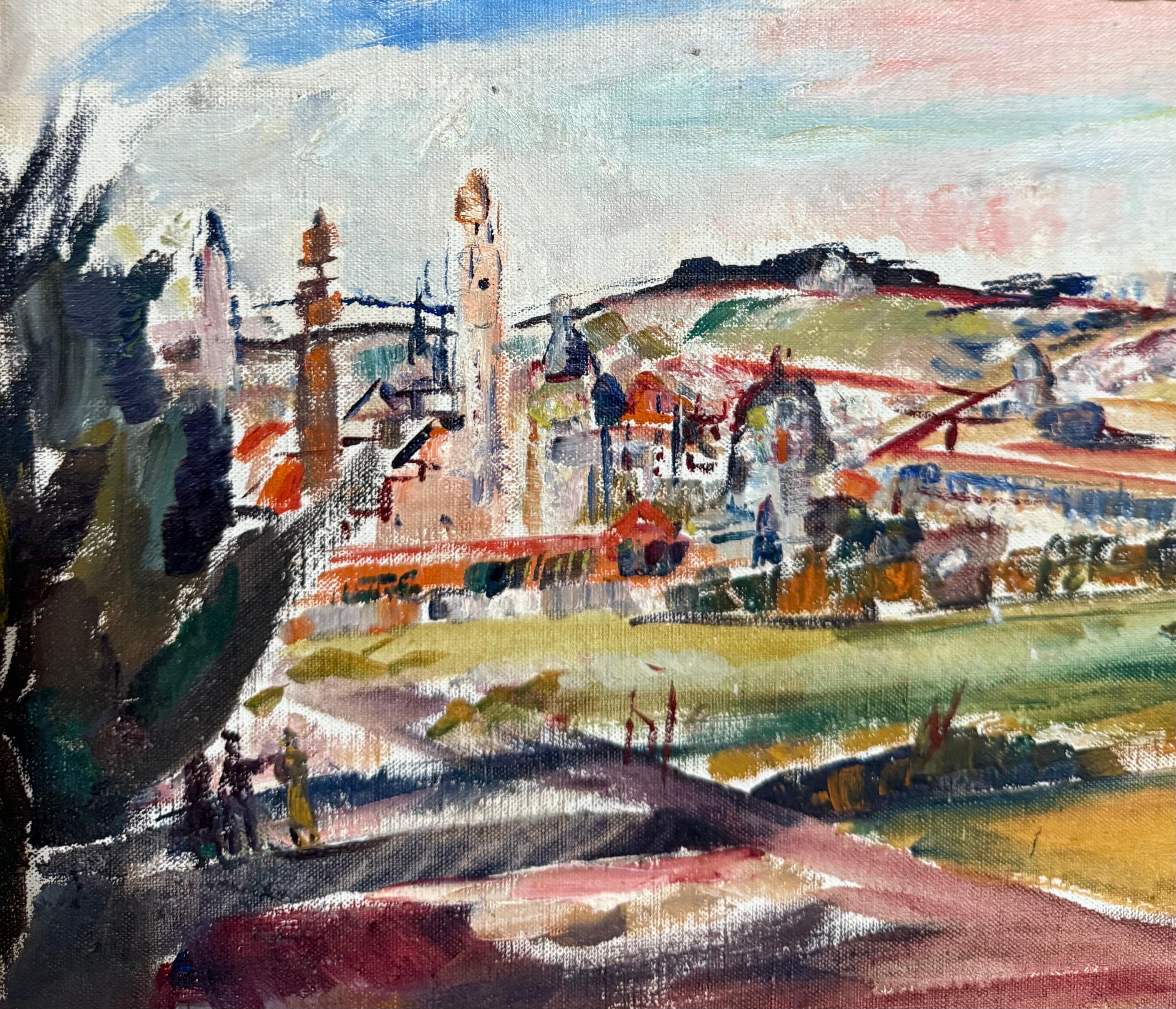 Oil Painting Israeli Landscape Theresa Bernstein Ashcan Realism For Sale 1