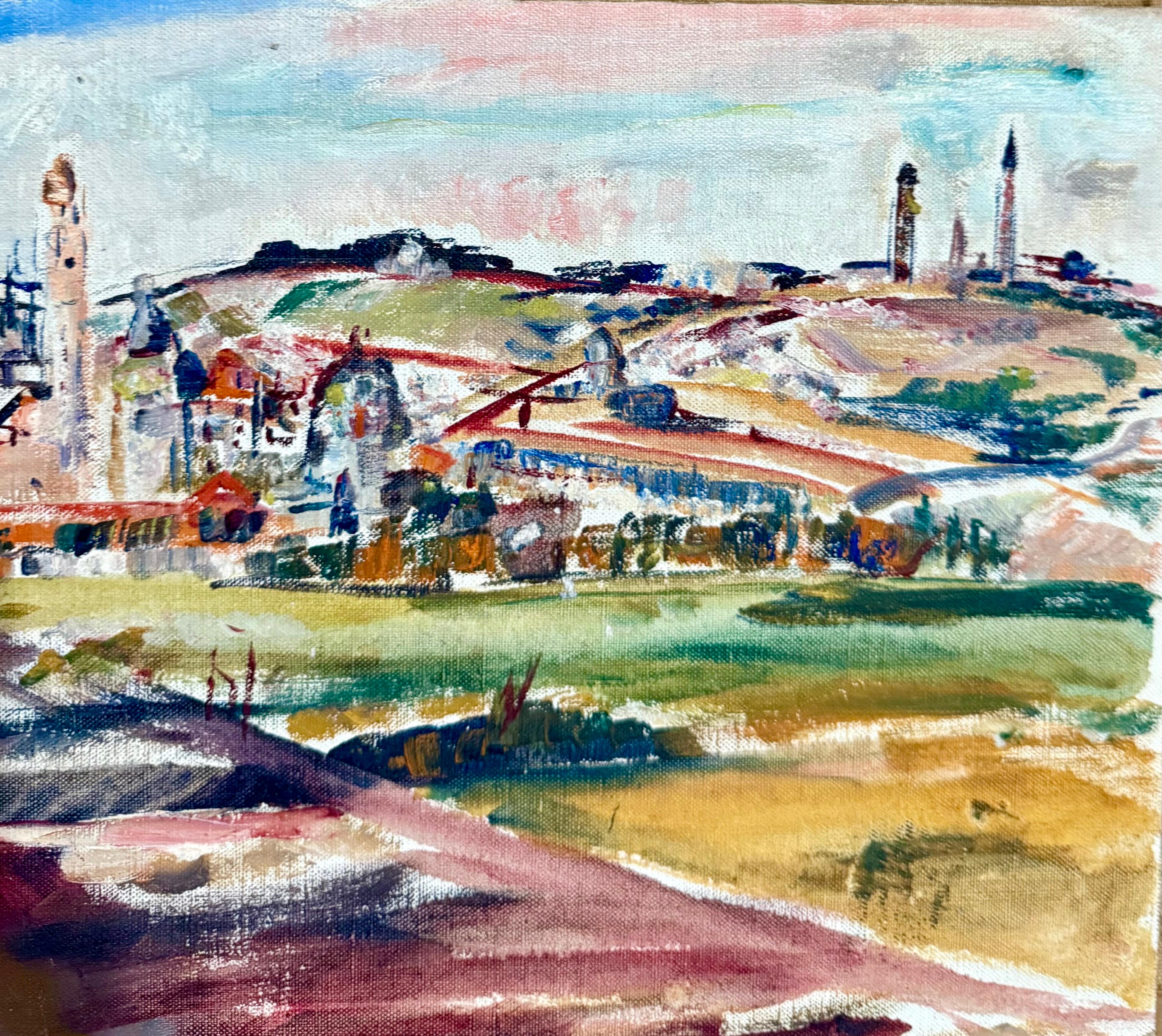 Oil Painting Israeli Landscape Theresa Bernstein Ashcan Realism For Sale 2