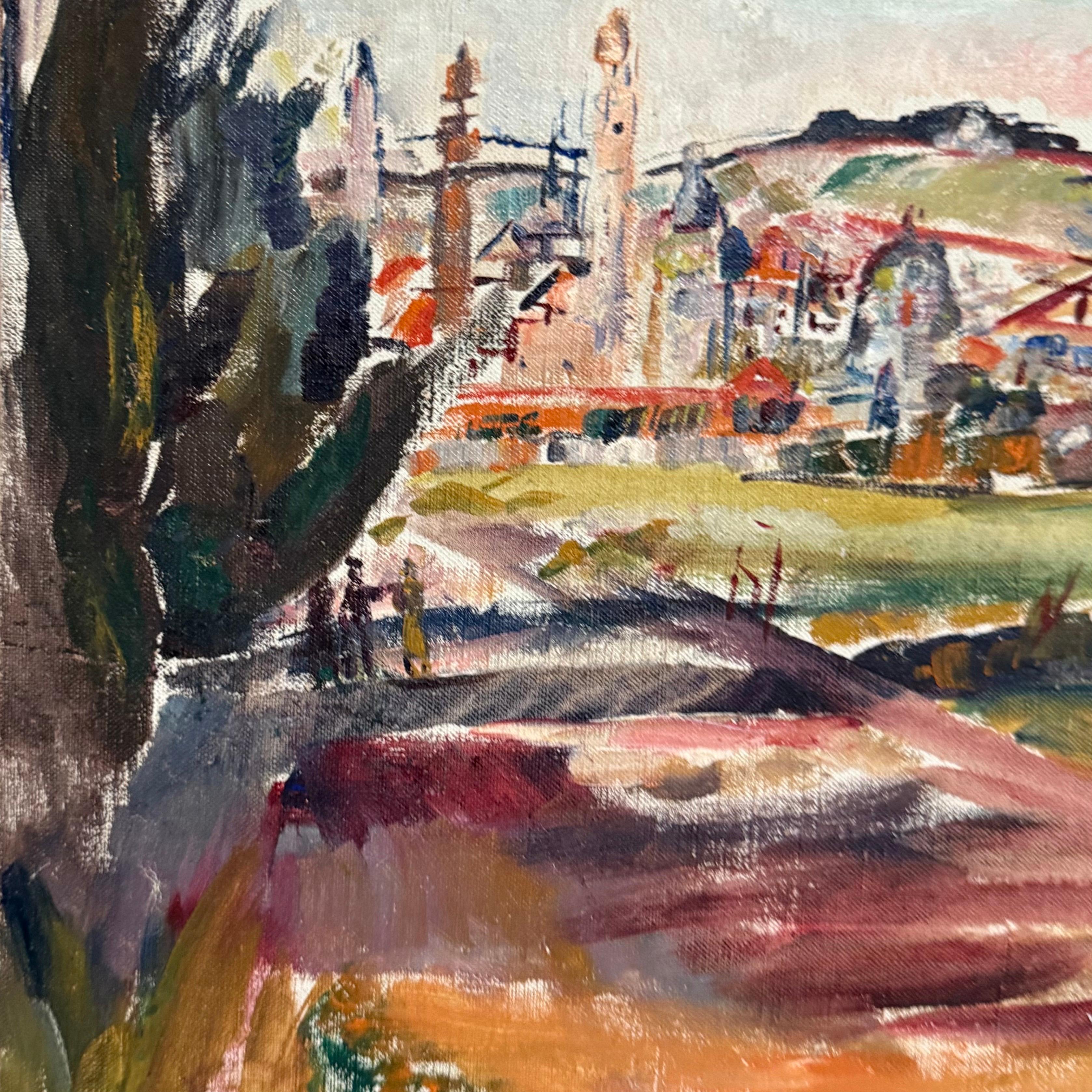 Oil Painting Israeli Landscape Theresa Bernstein Ashcan Realism For Sale 5