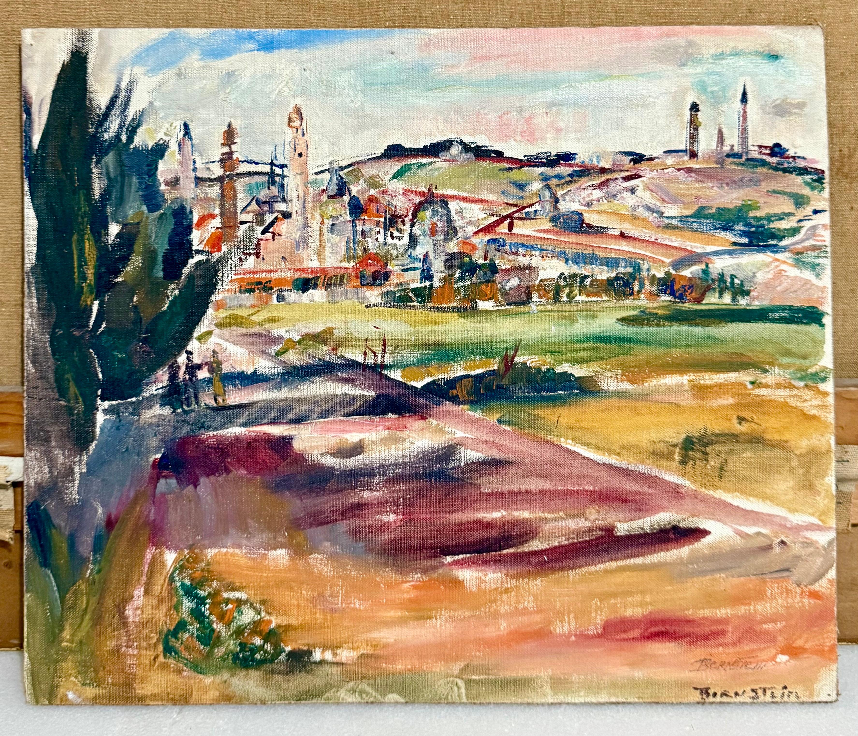 Oil Painting Israeli Landscape Theresa Bernstein Ashcan Realism For Sale 6