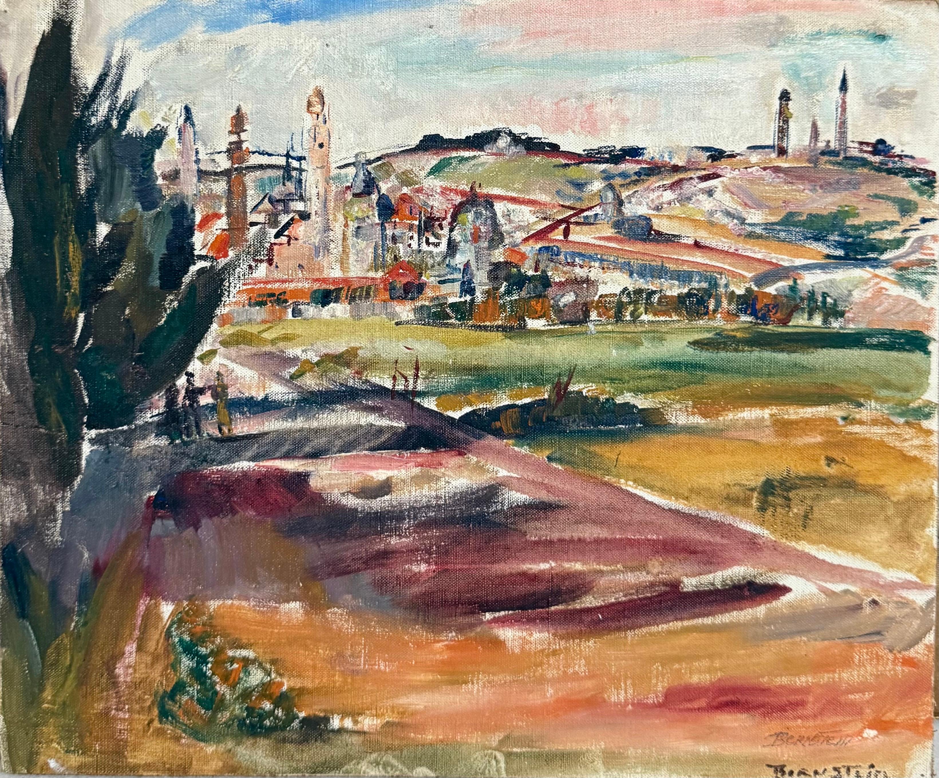 Oil Painting Israeli Landscape Theresa Bernstein Ashcan Realism For Sale 8