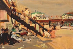 Theresa Bernstein, Paseo marítimo de Boardwalk, Coney Island, modernismo costero estadounidense