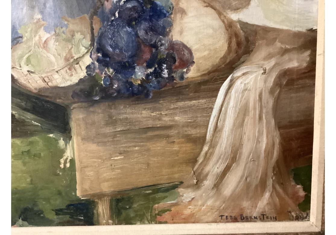 20th Century Theresa Ferber Bernstein (b. Poland 1890- D. N.Y. 2002) Oil On Canvas Still Life For Sale