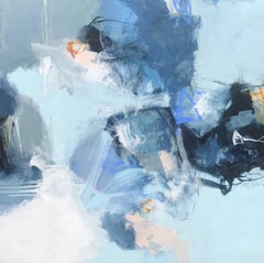 Blind Faith, Large Square Acrylic on Canvas Abstract Painting