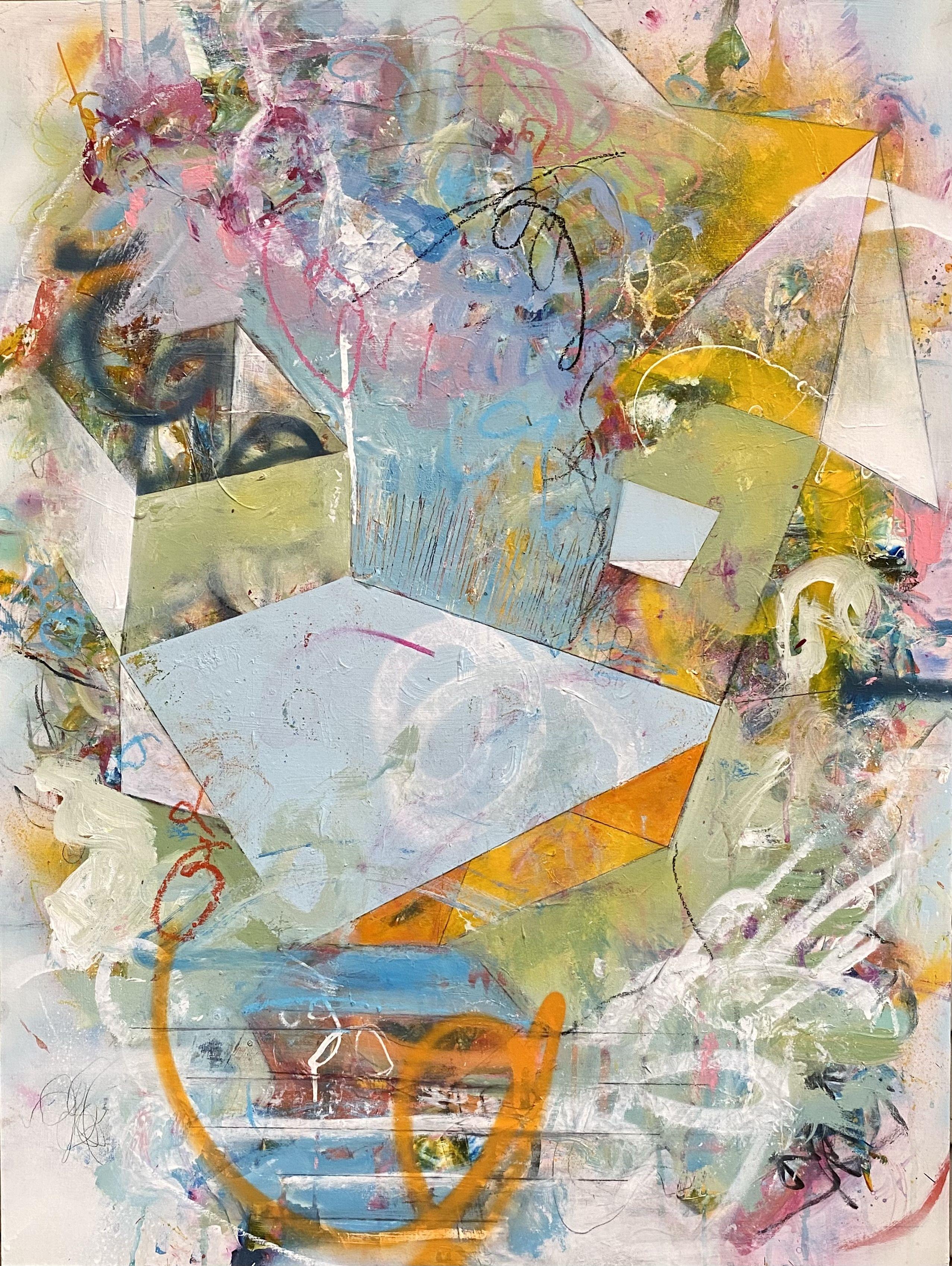 Reminisence & Responses, Mixed Media on Wood Panel - Mixed Media Art by Theresa Vandenberg Donche
