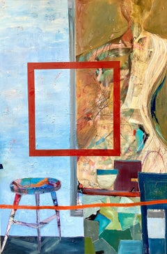 Blue Table, Painting, Oil on Canvas