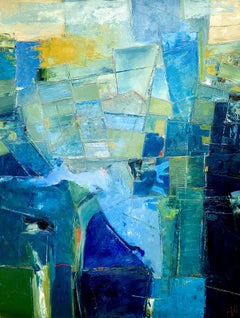 Coastal Lands (Views & Vantage Points), Painting, Oil on Canvas