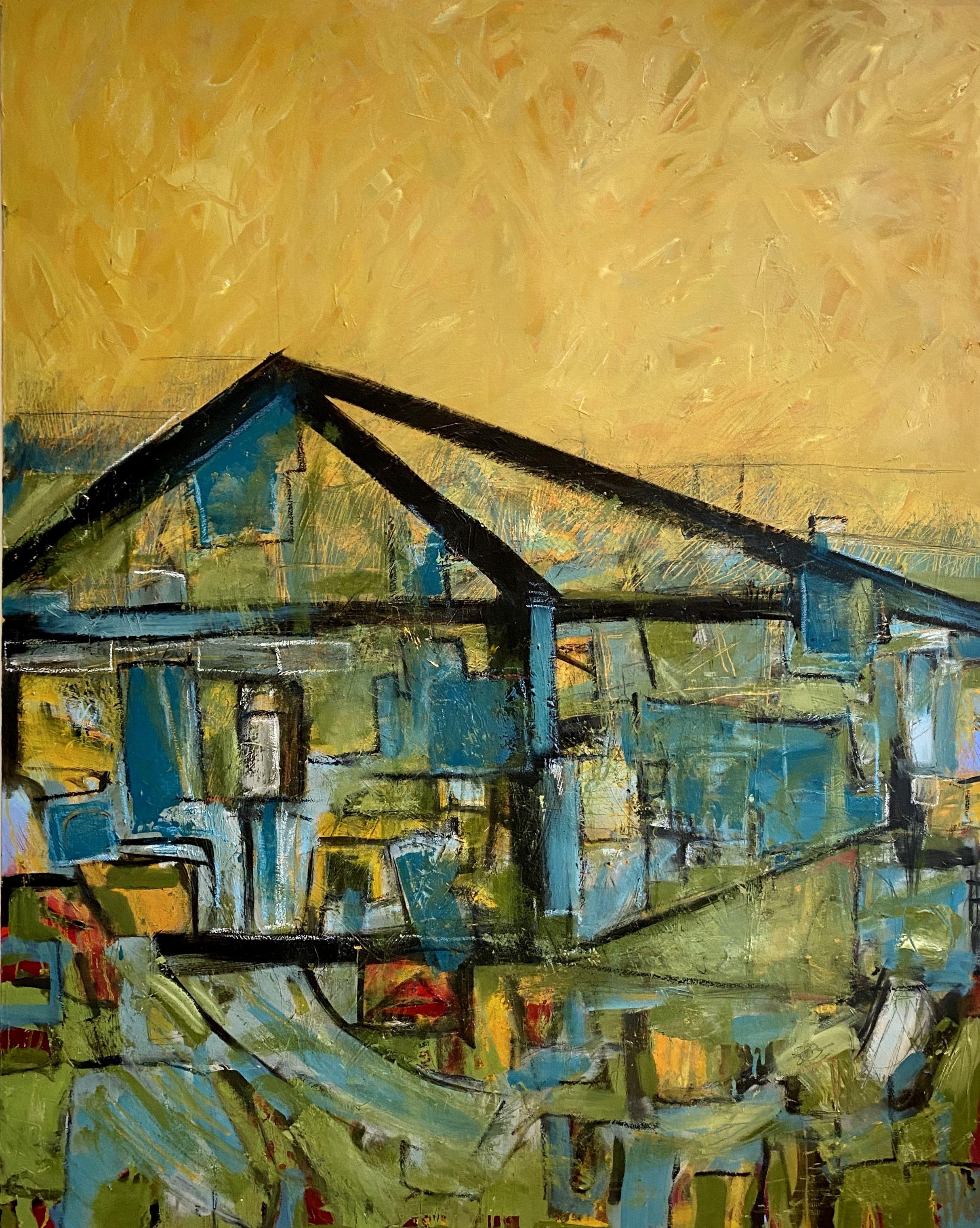 Theresa Vandenberg Donche Abstract Painting - Glasshouse, Painting, Acrylic on Canvas