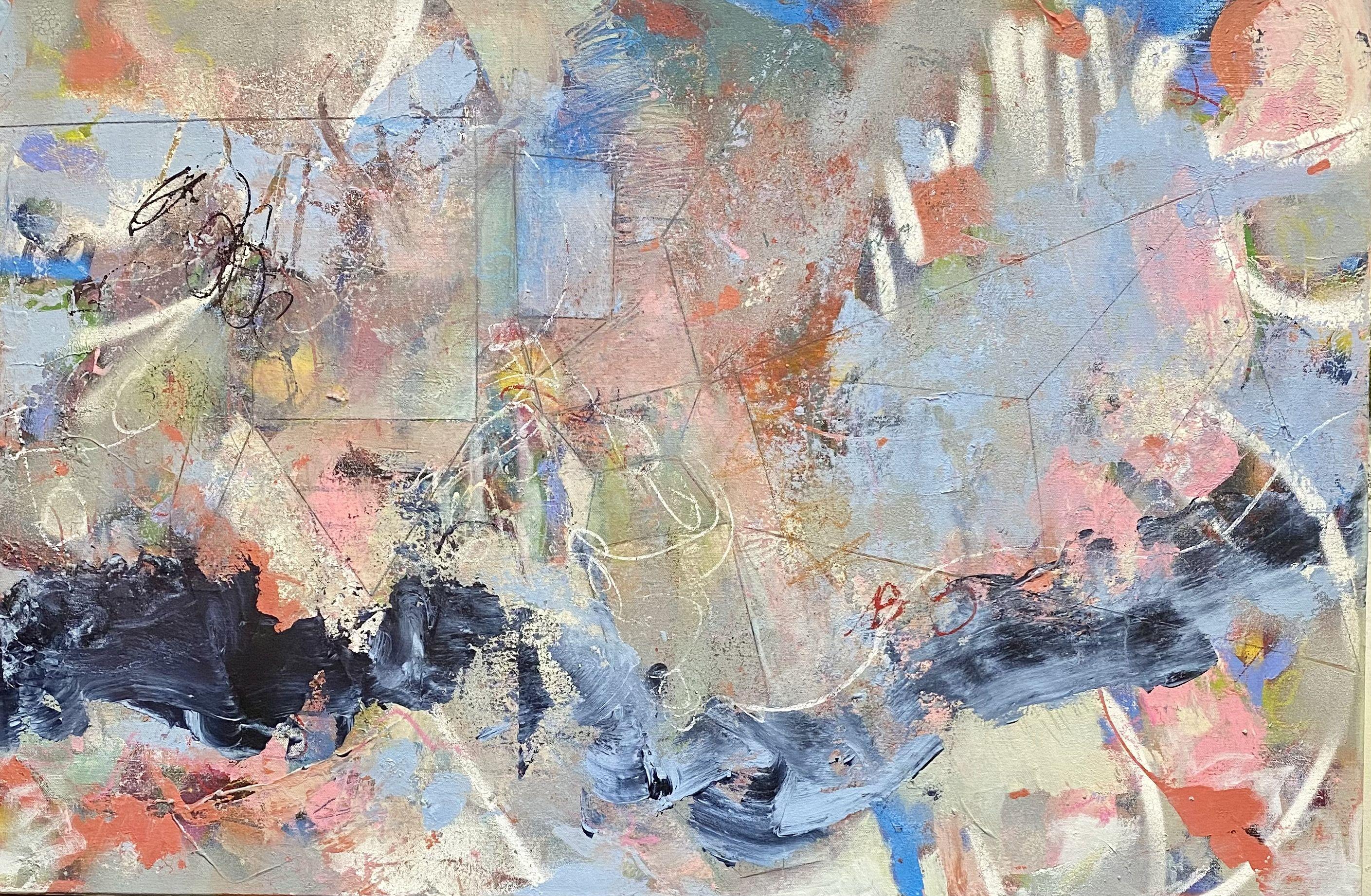 Theresa Vandenberg Donche Abstract Painting - Line & Flow, Painting, Acrylic on Canvas