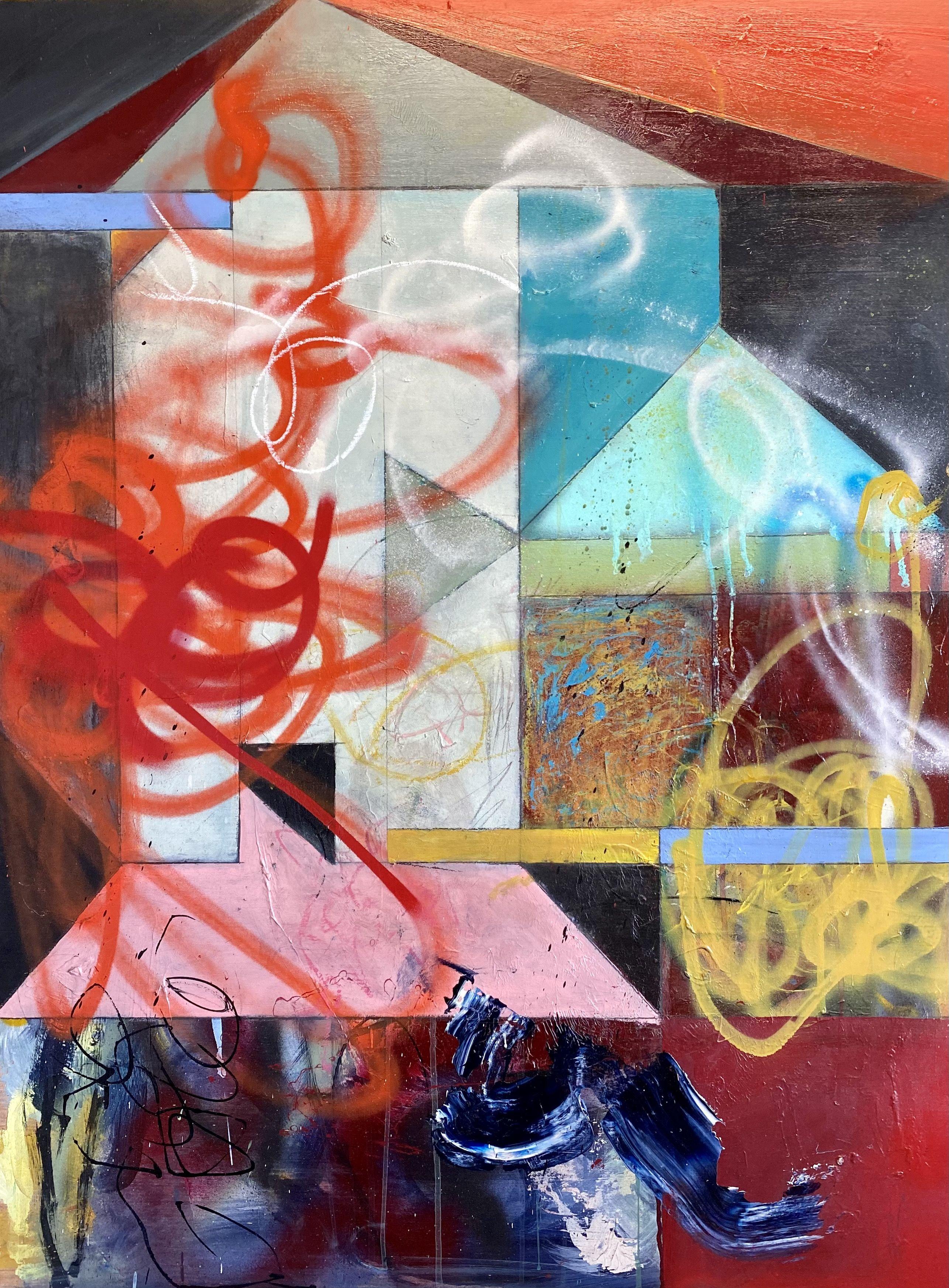 Theresa Vandenberg Donche Abstract Painting - Rhythm & Rituals, Painting, Acrylic on Wood Panel