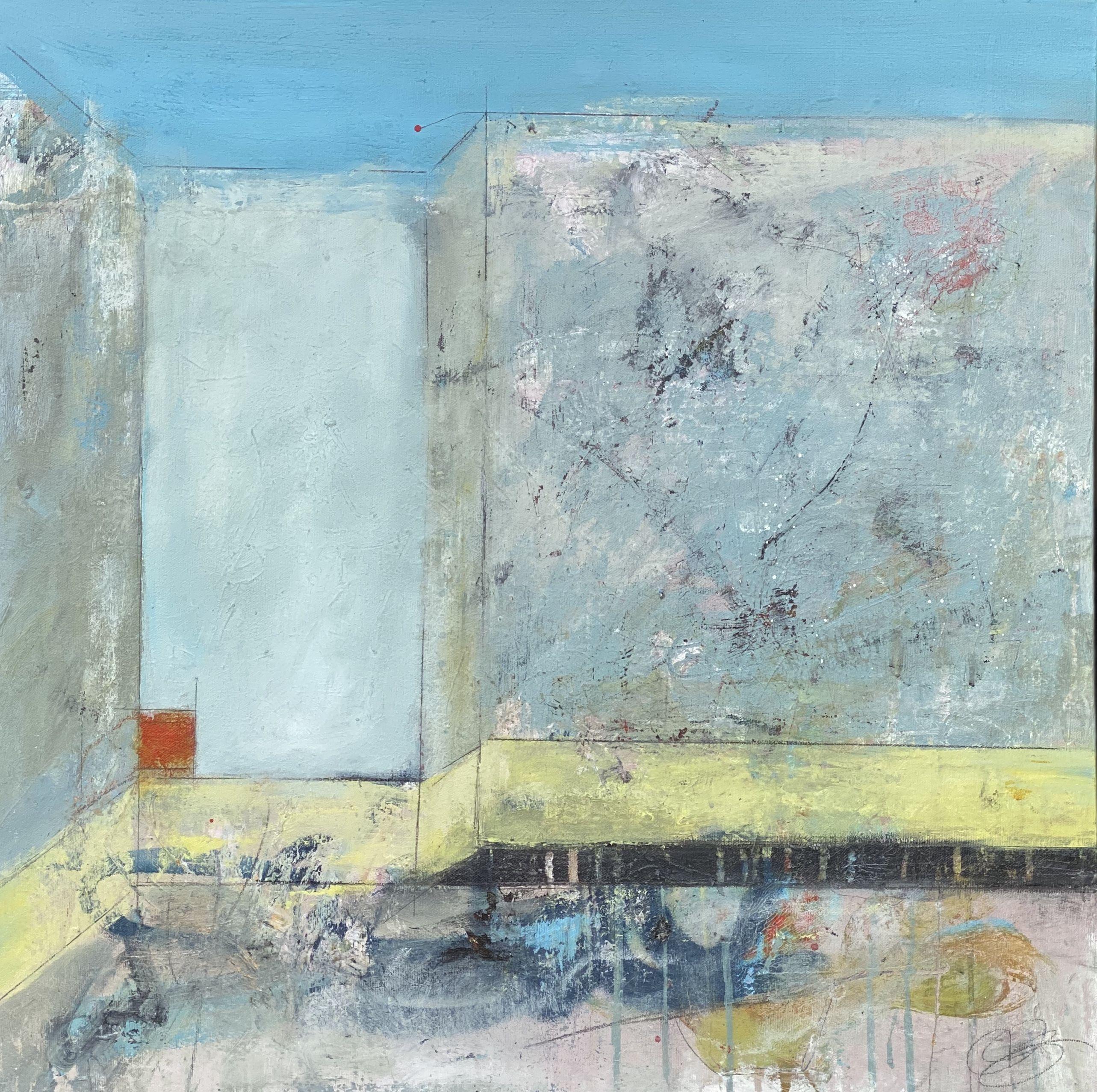 Theresa Vandenberg Donche Abstract Painting - Rooms-Guarded, Painting, Acrylic on Canvas
