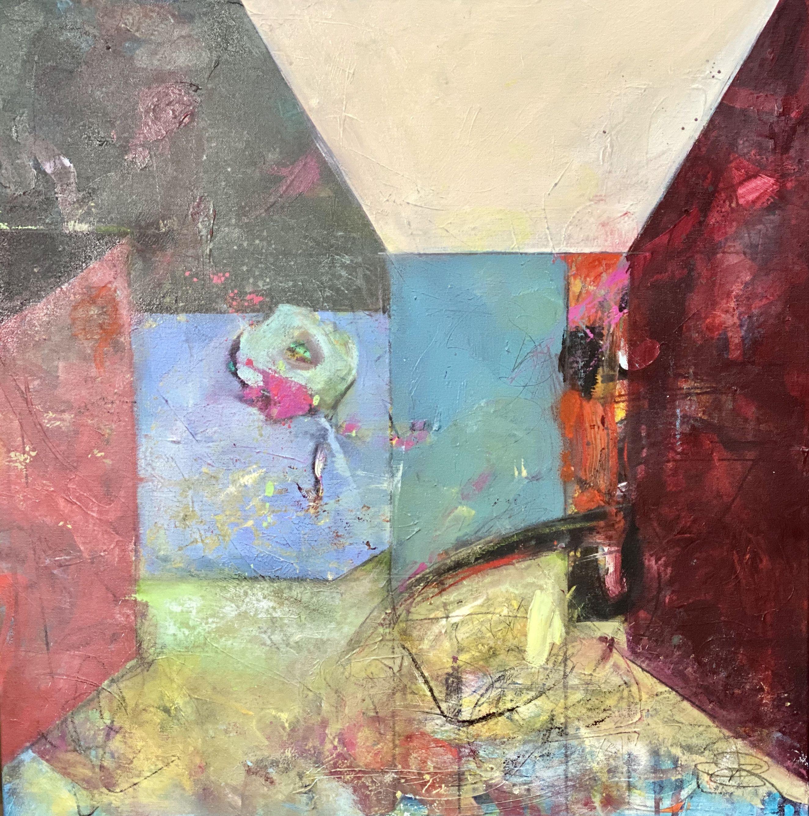 Theresa Vandenberg Donche Abstract Painting - Rooms-Obstacales, Painting, Acrylic on Canvas