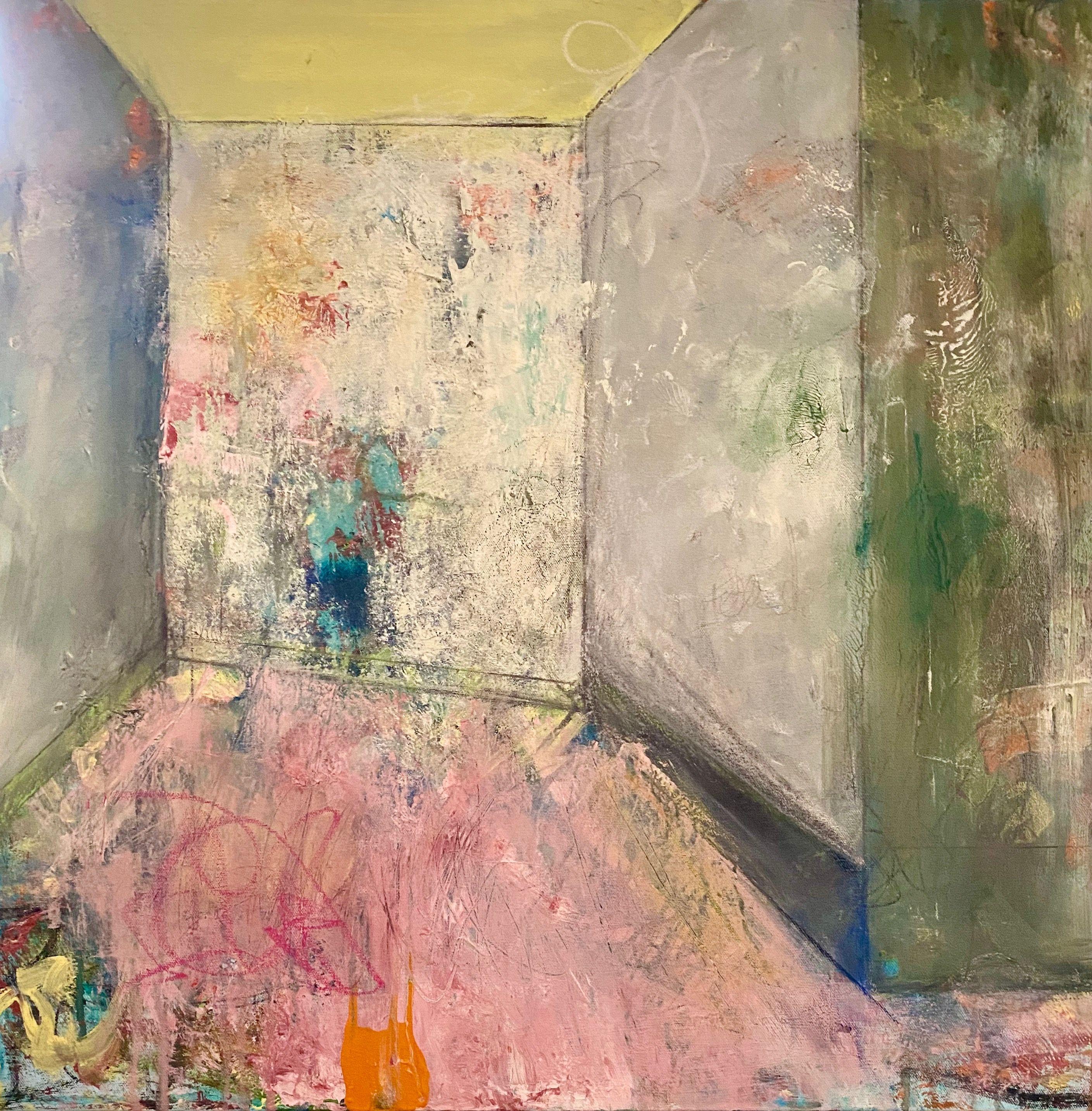 Theresa Vandenberg Donche Abstract Painting - Rooms-Silence, Painting, Acrylic on Canvas
