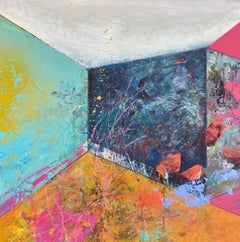 Rooms-Summer Walled In, Painting, Acrylic on Wood Panel