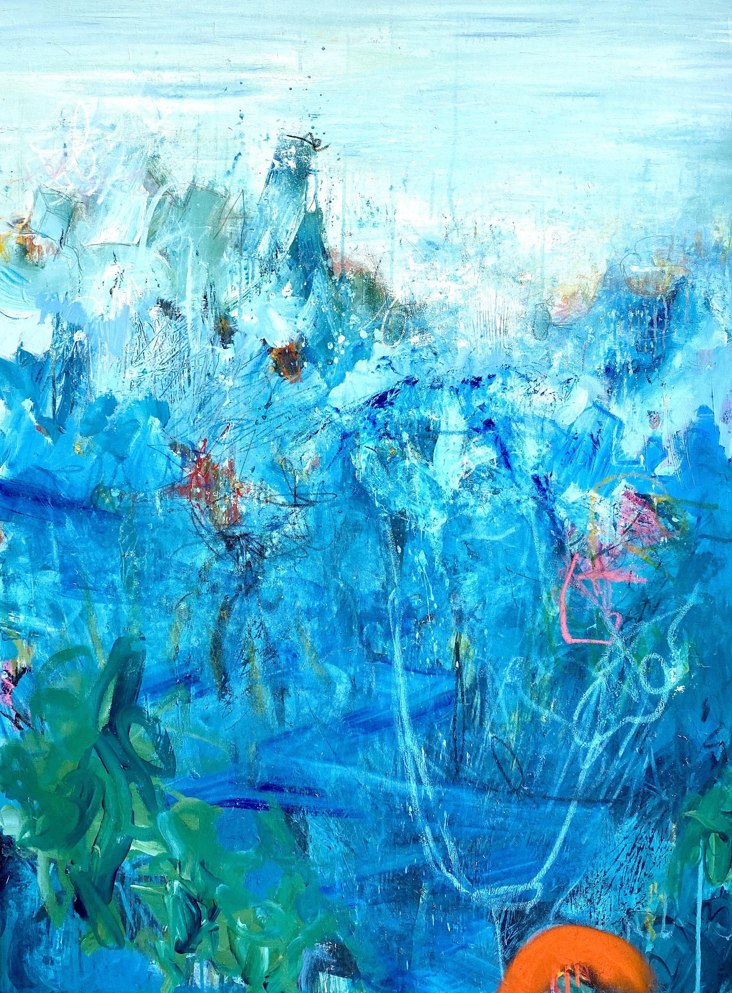 Theresa Vandenberg Donche Abstract Painting - Submerged, Painting, Acrylic on Canvas